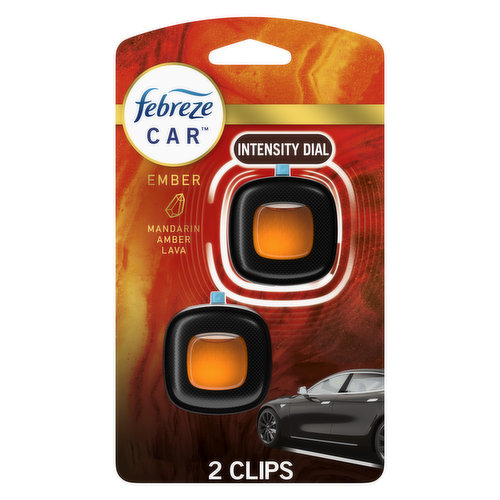 Febreze Febreze Car Ember Scent Air Freshener Vent Clip, .07 oz, 2 Count