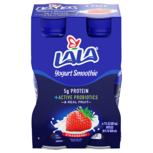 Lala Yogurt Smoothie, Strawberry, 4 Pack