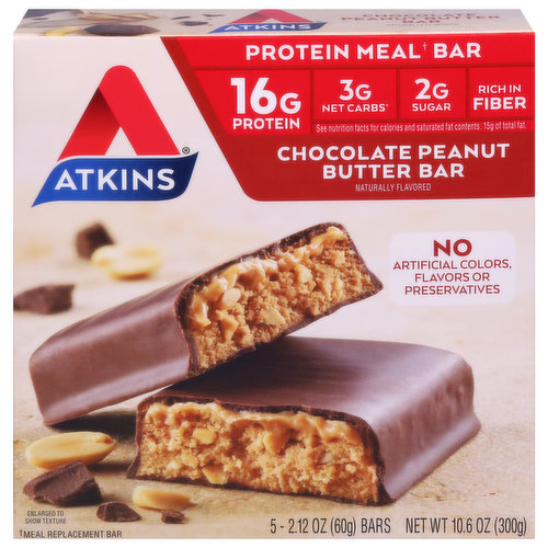 Atkins Protein Meal Bar, Chocolate Peanut Butter