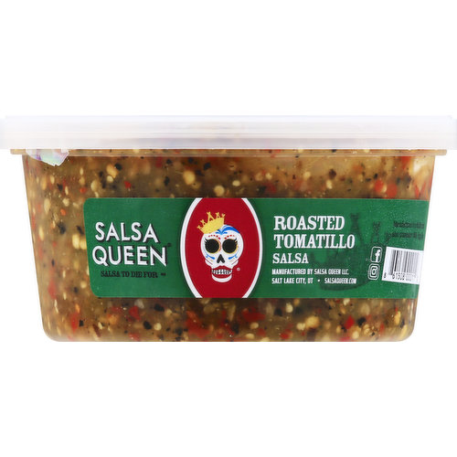 Salsa Queen Salsa, Roasted Tomatillo, Medium