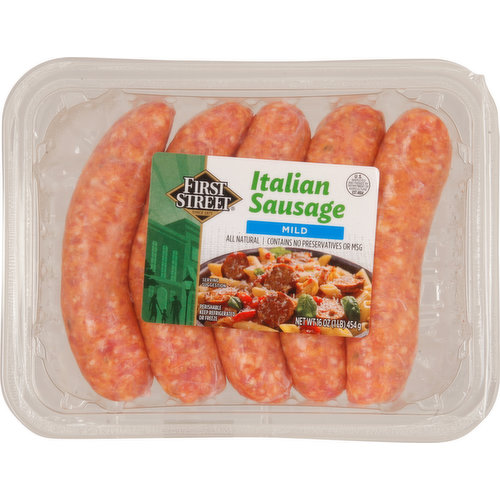 First Street Italian Sausage, Mild