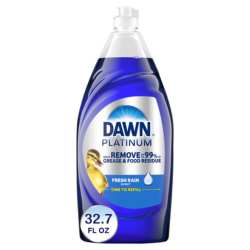 Dawn Dawn Platinum Dish Soap, Fresh Rain, 32.7 Fl Oz