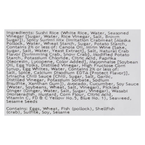 Fujisan California Roll, Spicy