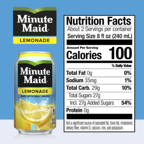 Minute Maid  Lemonade Made W/ Real Lemons