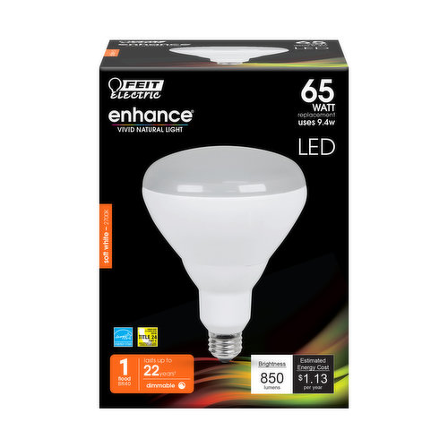 BR40 65W Eq White Dimmable LED