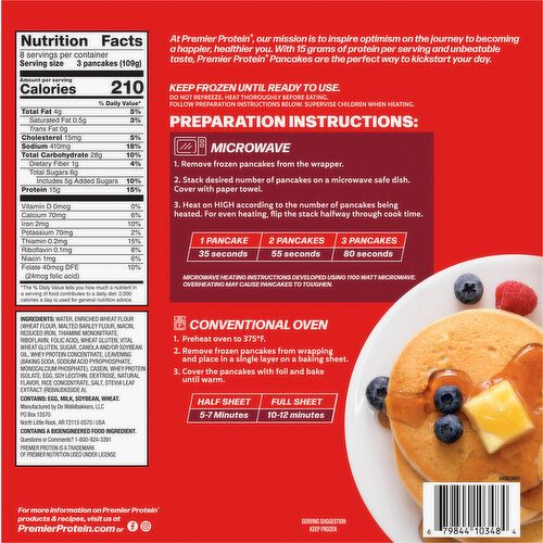 Premier Protein Pancakes, Protein