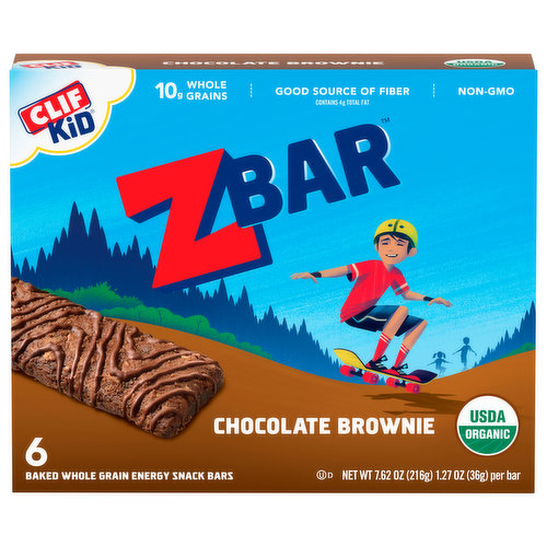Zbar Energy Snack Bars, Chocolate Brownie