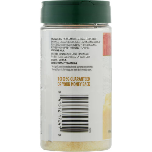 First Street Grated Cheese, Parmesan