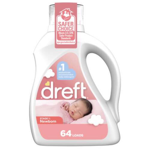 Dreft Dreft Newborn Baby Detergent, 64 loads