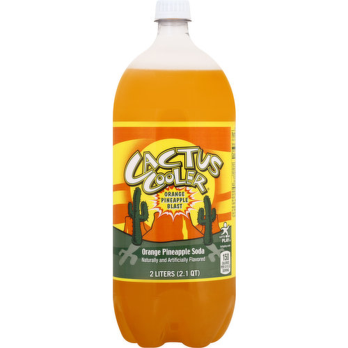 Cactus Cooler Soda, Orange Pineapple Blast