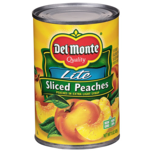 Del Monte Sliced Peaches, Lite