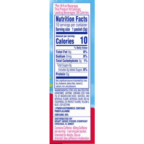 Crystal Light Sugar Free Wild Strawberry Powdered Drink Mix