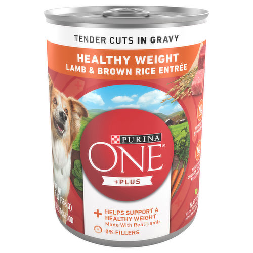 Purina One Dog Food, Lamb & Brown Rice Entree, Healthy Weight, Adult