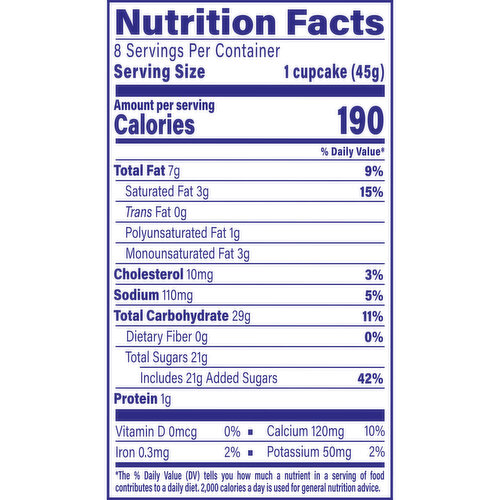 Entenmann's Party Creme Filled Sugar Cupcakes, 8 packs, 12.7 oz