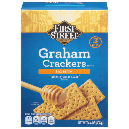 First Street Graham Crackers, Honey