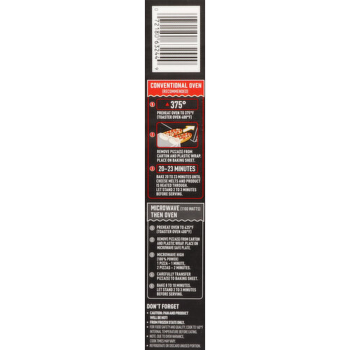 Red Baron French Bread, Pepperoni Pizzas, Singles, 2 Pack
