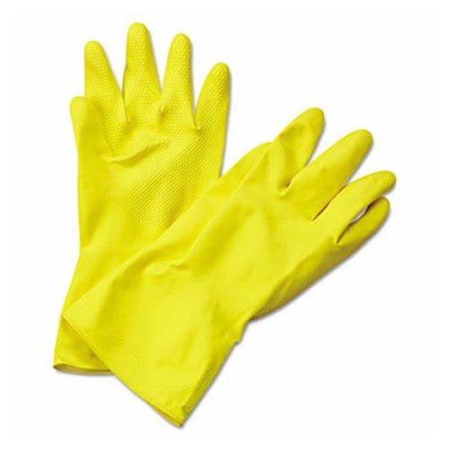 FS Yellow Latex Flock Lined Gloves X Large