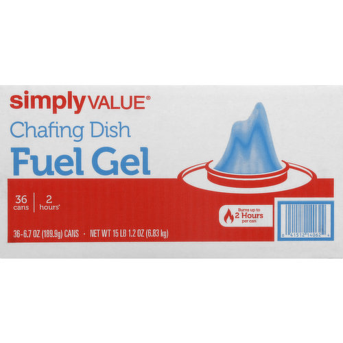 Simply Value Fuel Gel, Chafing Dish, Cans
