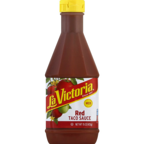 La Victoria Taco Sauce, Red, Med