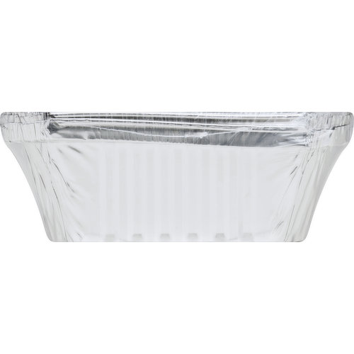 First Street Pans, Oblong, with Foil/Board Lids, 2-1/2 Pound