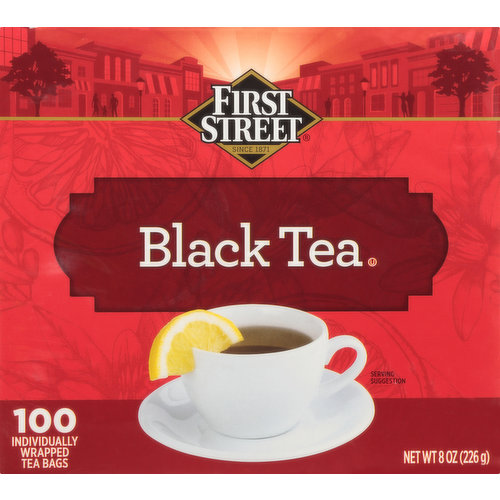 First Street Black Tea, Bags