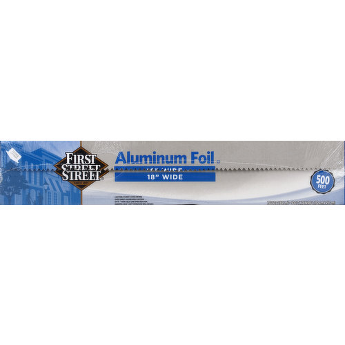 First Street Aluminum Foil, 18 Inches Wide, 500 Feet