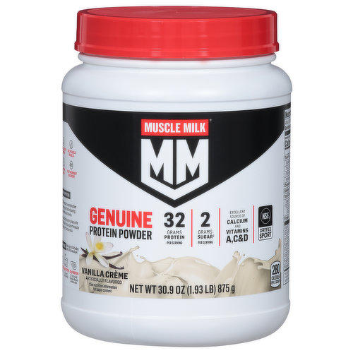 Muscle Milk Protein Powder, Genuine, Vanilla Creme