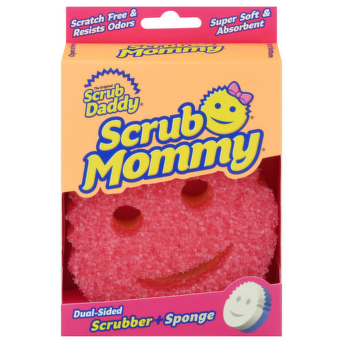 Scrub Daddy Scrubber + Sponge, Dual-Sided