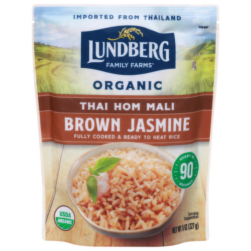 Lundberg Family Farms Rice, Organic, Brown Jasmine, Thai Hom Mali