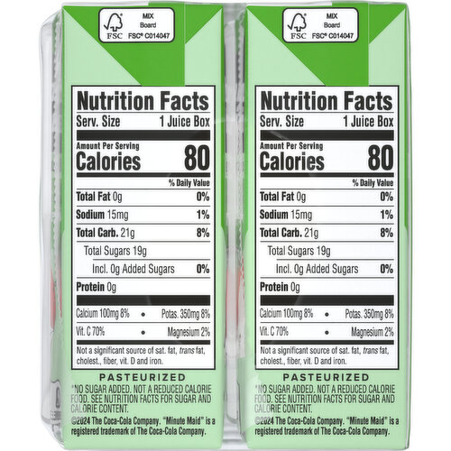Minute Maid  Apple Juice With Vitamin C, Fruit Juice