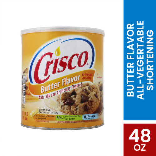 Crisco Shortening, All Vegetable, Butter Flavor