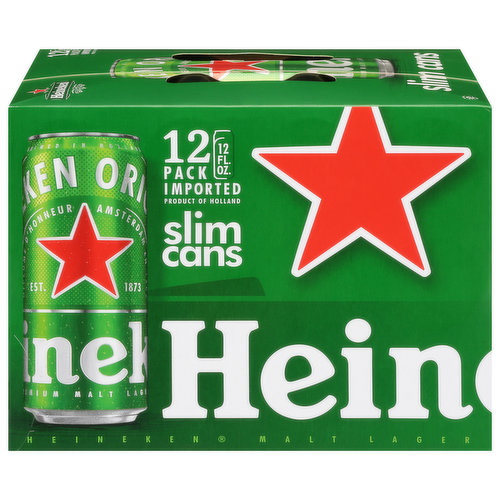 Heineken Beer, Premium Malt Lager, Original