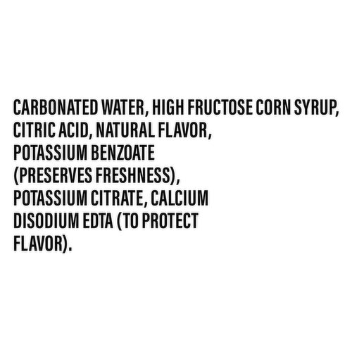 Starry Soda, Lemon Lime Flavored