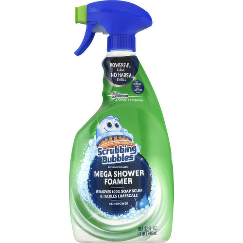 Scrubbing Bubbles Bathroom Cleaner, Rainshower, Mega Shower Foamer