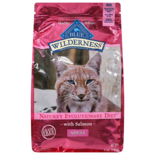 Blue Buffalo Food for Cats, Natural, with Salmon, Nature's Evolutionary Diet, Adult