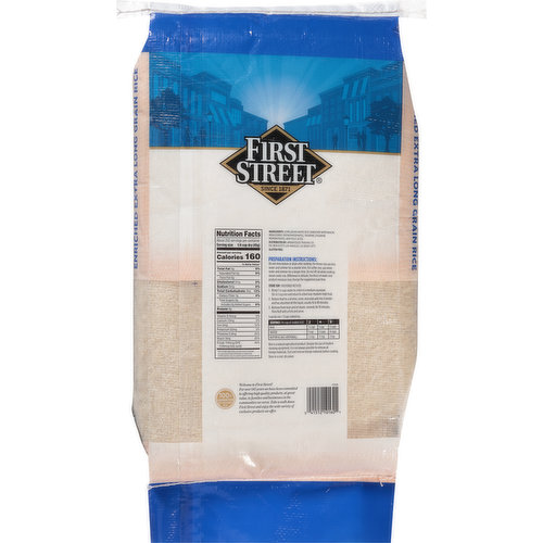 First Street Rice, Extra Fancy, Extra Long Grain