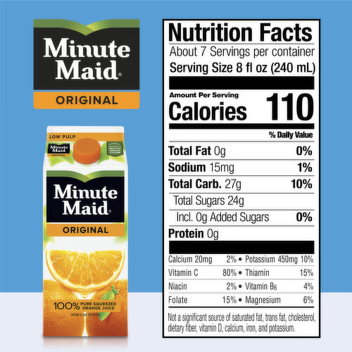 Minute Maid Orange Juice, Fruit Juice Drink