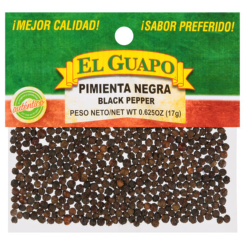 El Guapo Whole Black Pepper (Pimienta Negra Entera)