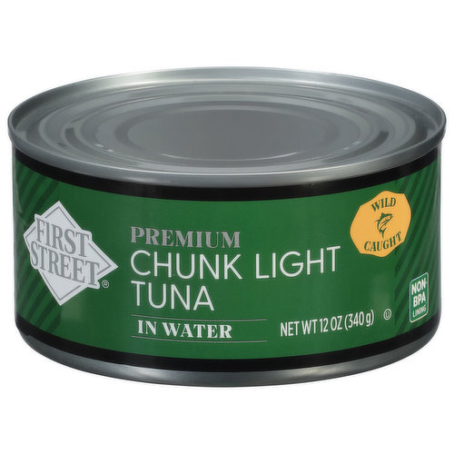 First Street Tuna, in Water, Chunk Light, Premium