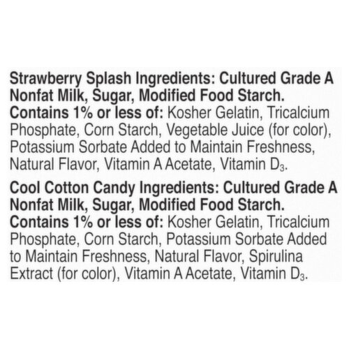 Go-Gurt Fat Free SpongeBob SquarePants Strawberry Splash/Cool Cotton Candy Yogurt Value Pack