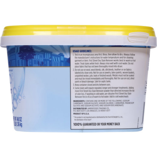 First Street Stain Remover, Oxy, Brightens & Whitens