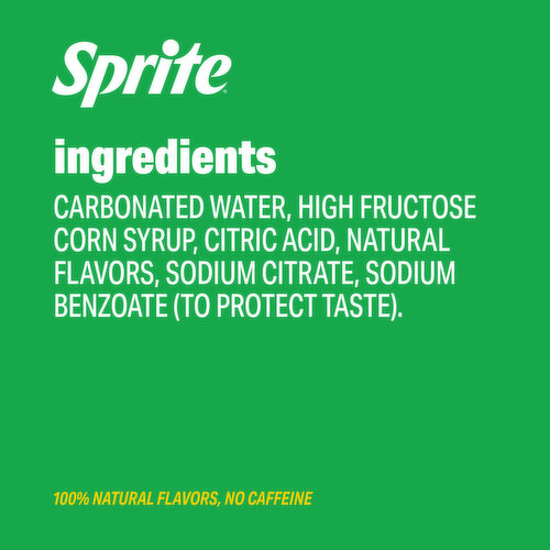 Sprite Lemon Lime Soda Soft Drinks, 12 fl oz