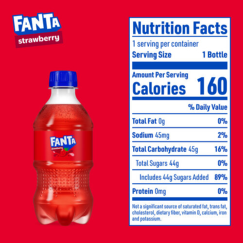 Fanta  Strawberry Soda Soft Drink Bottles