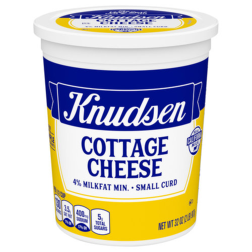 Knudsen Cottage Cheese, 4% Milkfat Min, Small Curd
