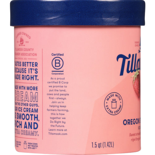 Tillamook Ice Cream, Oregon Strawberry
