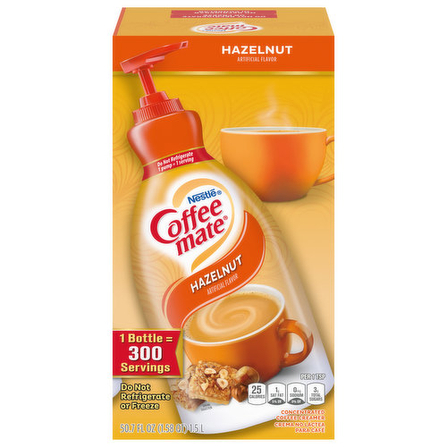 Coffee-Mate Coffee Creamer, Concentrated, Hazelnut