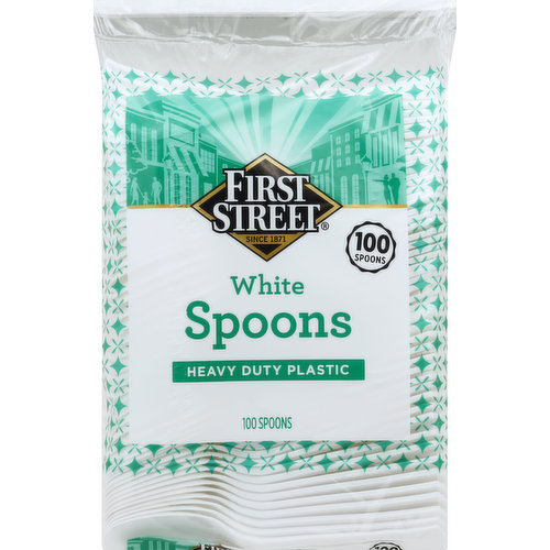 First Street Spoons, White
