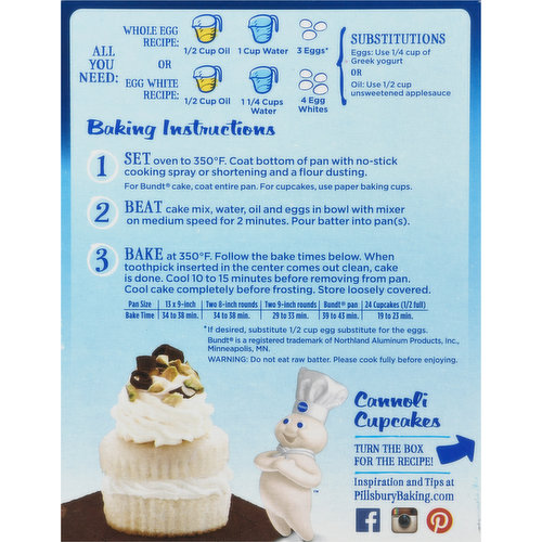 Pillsbury Cake Mix, White