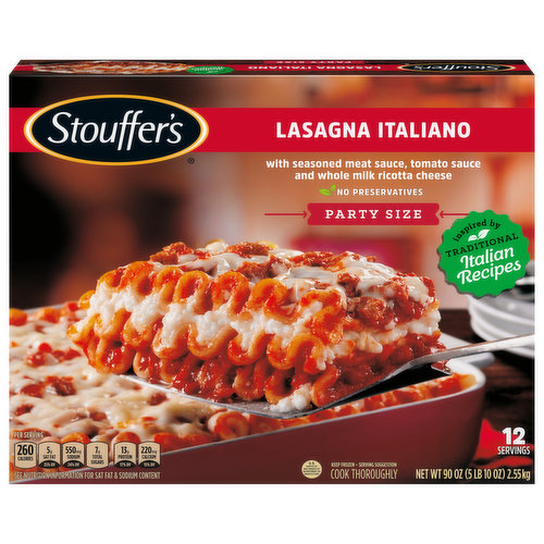 Stouffer's Lasagna Italiano, Party Size