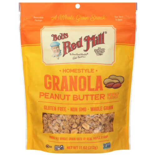 Bob's Red Mill Granola, Peanut Butter, Homestyle